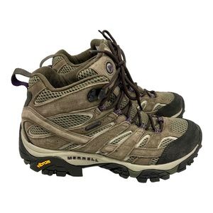 Merrell Moab Mid Leather Waterproof Outdoor Active Hiking Shoes Boots Women’s 8